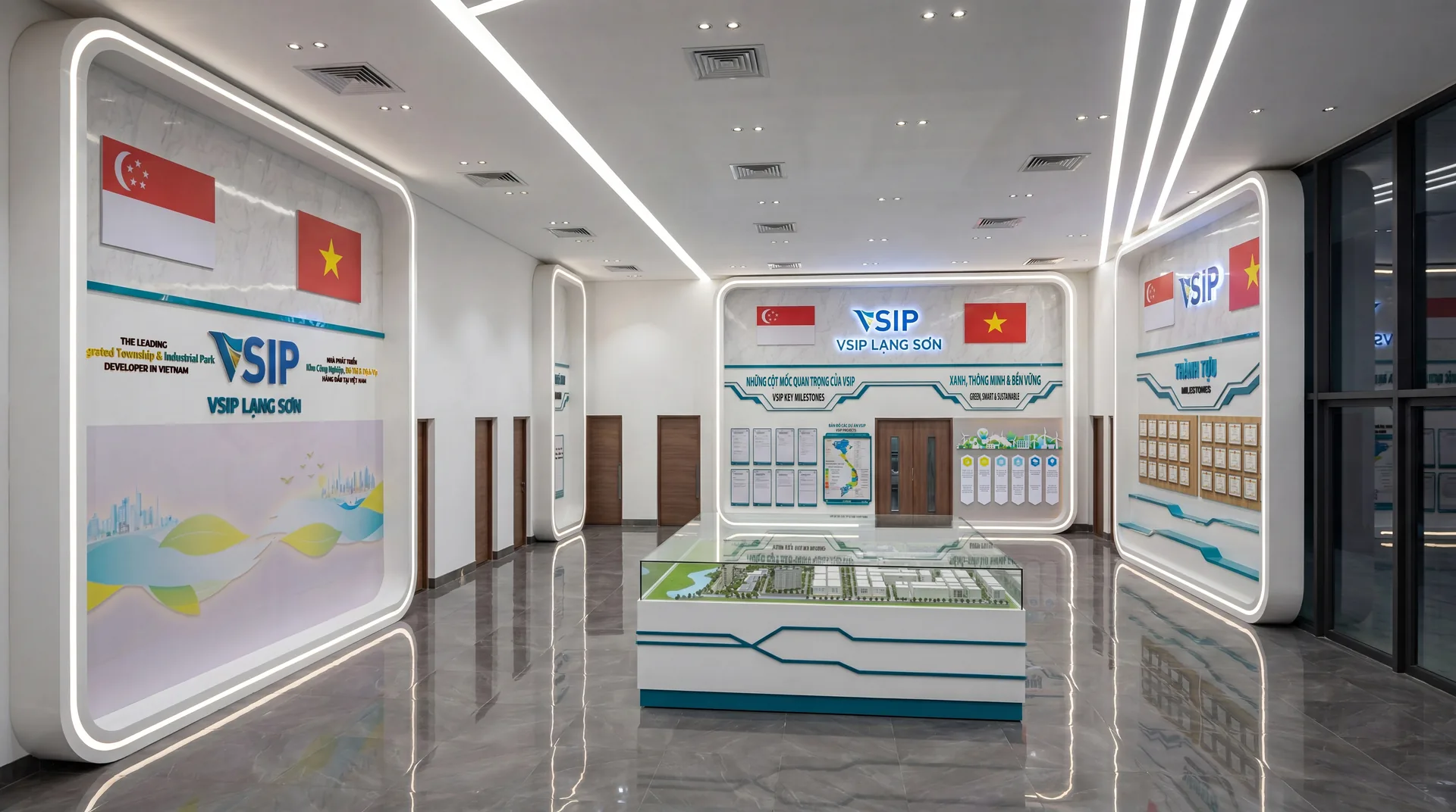 Hành lang kết nối các khối chức năng